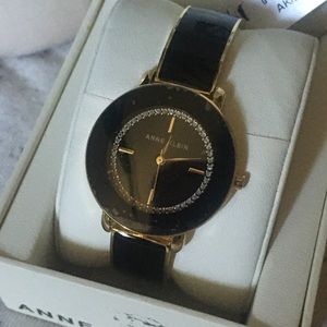 Anne Klein Watch Black and Gold